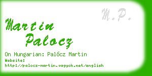 martin palocz business card